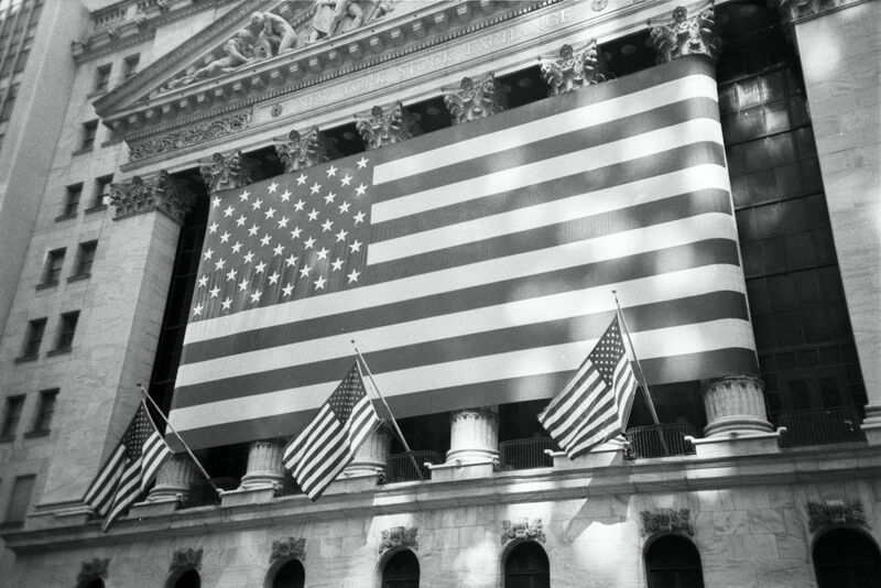Wall Street - American flag on NY Stock Exchange -LwFSIbunVEE-unsplash